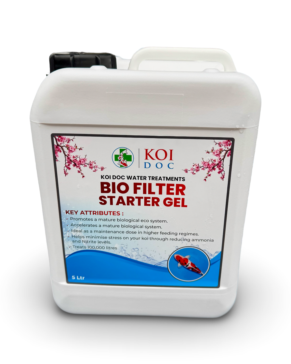 Koi Doc Bio Filter Starter Gel 1 Litre, 5 Litre