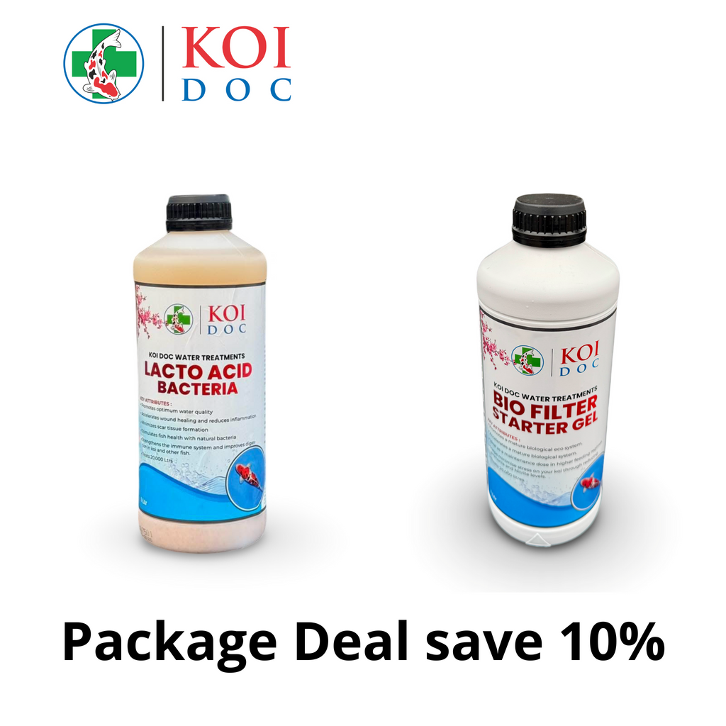 Koi Doc Filter Start Gel and Lacto Bacteria Acid 1 Litre, 5 Litre