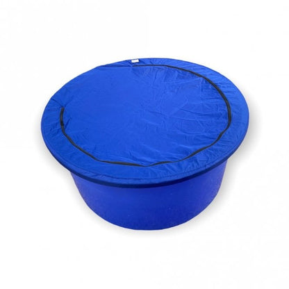 Circular 100cm Bowl Cover - Solid Blue